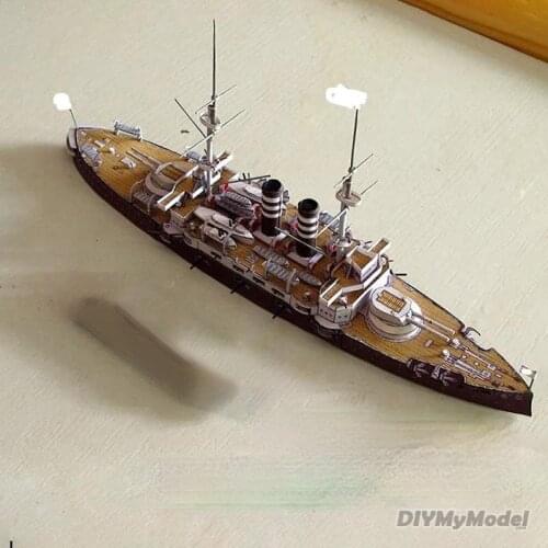 DIYMyModeI 1:400 Japan San Francisco-class Battleship Paper Model Battleship Model Handmade Paper DIY