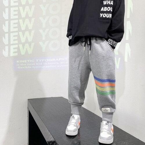 Long Spring Autumn Casual Pants Boys Kids Trousers Children Clothing Teenagers Sport In Stock High Quality