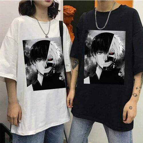 Anime Tokyo Ghoul T-Shirt Japan Otaku T-Shirt Men Casual T Shirts Short Sleeve Tees Streetwear Tshirt