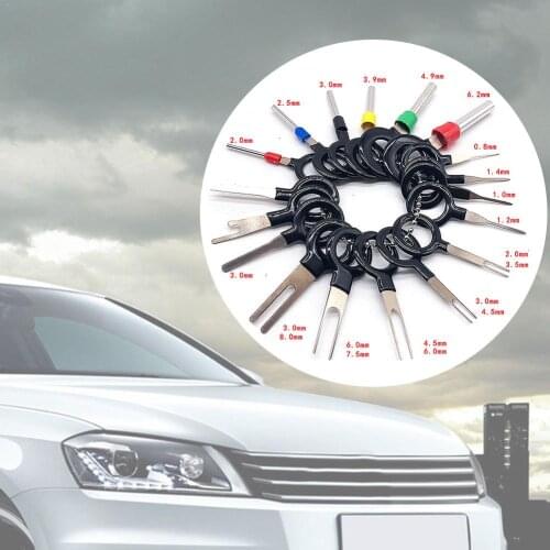 18Pcs Car Plug Terminal Removal Tool Aluminum Needle Retractor Automobile Accessories Pick Electrical Wire Puller Hand Tool Kit
