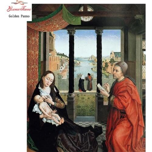 Golden Panno,diamond painting 5D Diy full square Religion Diamond embroidery Painting painting Mosaic picture by rhinestones