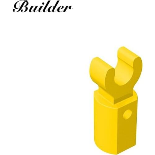 Little Builder 11090 MOC Bricks Single Side with Clamp Connector 10pcs Building Blocks DIY Puzzle Assembles Toys for Children