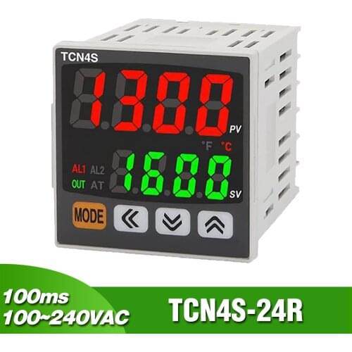 TCN4S-24R Temperature Controller for AUTONICS Thermocouple Input 4-Digit 7-Segment LED Relay + SSR Drive Output Thermostat