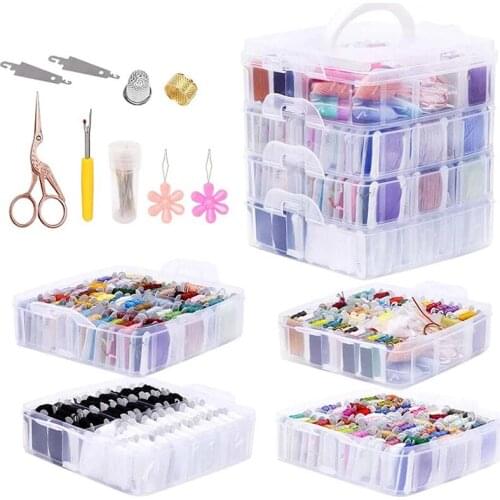 LMDZ Embroidery Floss, 240pcs Cross Stitch Tool Kits Embroidery Floss Cross Stitch Threads 150 Colors Friendship Bracelets Floss