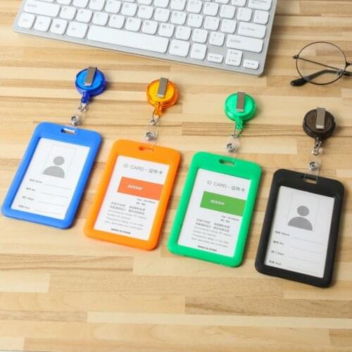 Cute Retractable Badge Reel Student Nurse Exhibition ID Name Card Badge Holder Office Supplies