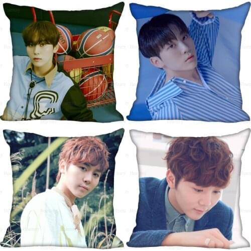 Custom KPOP SEUNGKWAN Pillow Cover Bedroom Home Office Decorative Pillowcase Square Zipper Pillow Cases Satin Soft No Fade 0512