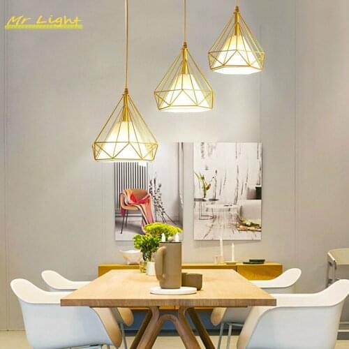 Modern LED Pendant Lights Lighting Living Room Dinning Room Nordic Industrial Hanging Lamp Home Deco Pendant Lamp Light Fixtures