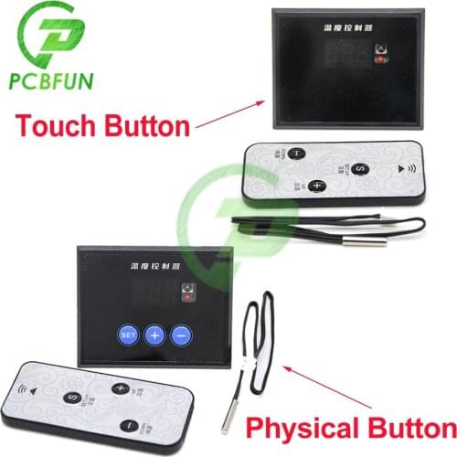 Digital Display Smart Thermostat A10S Temperature Controller DC 12V NTC Sensor Switch Heating Cooling Physical or Touch Button