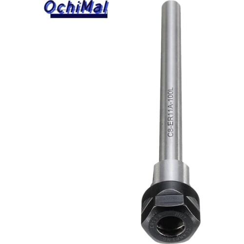 Deep processing CNC straight shank extension rod 8mm C8 ER8 C8 ER11 8MM arbor collet chuck for CNC milling cutter