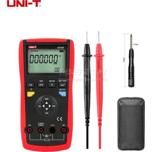 UNI-T UT701 Single Function Temperature Calibrator High Precision/Stability 10 Thermocuple 4-RTD Type DC Voltage Resistance Test