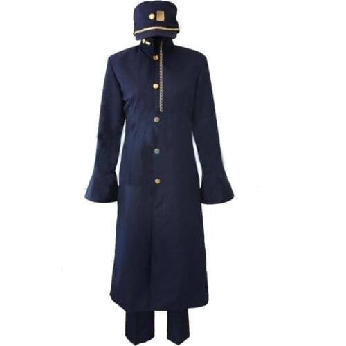 2017 Japanese Anime Custom made High quality JOJOs Bizarre Adventure Jotaro Kujo Cosplay Costume