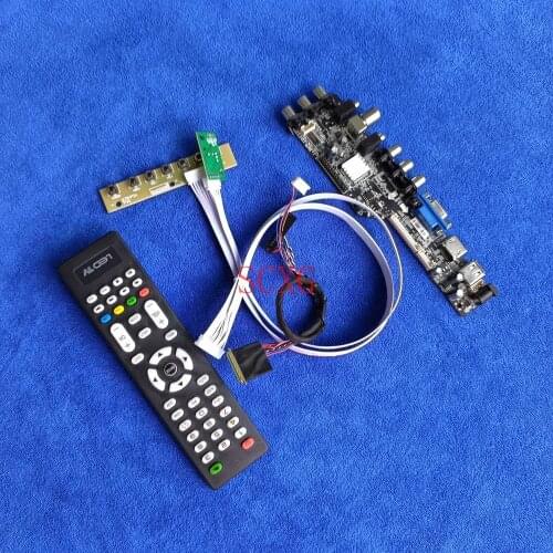 LCD LED Digital signal 1366*768 Screen drive board 40Pin LVDS Kit Fit LTN101AT03/M101NWN8/N101BGE DVB AV VGA USB HDMI-compatible