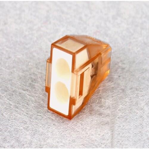 10pcs/lot PCT-602 two-hole hard wire connector 4 square terminal quick connector and wire connector