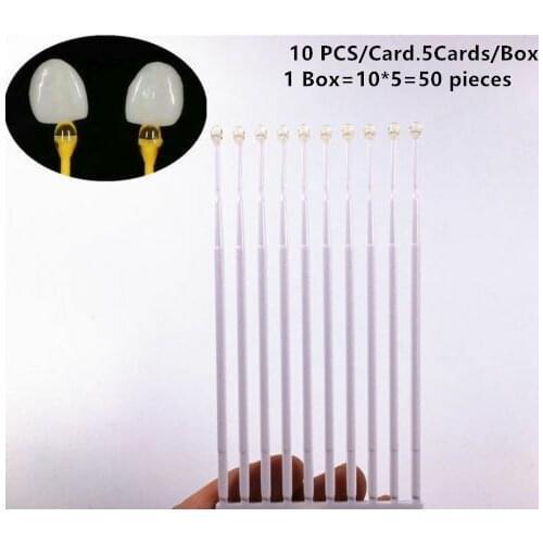 100Pcs Dental Refill Bonding Stick Veneer Crown Matrice Adhesive Brackets Rods 1Card/10pcs