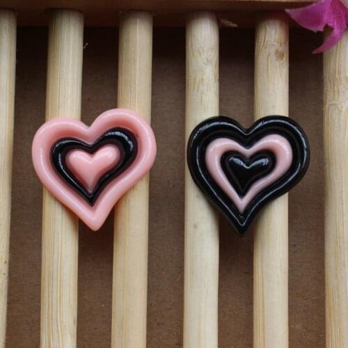 15pcs/lot flat back resin bear resin heart ,DIY resin craft accessories fashion resin cabochons