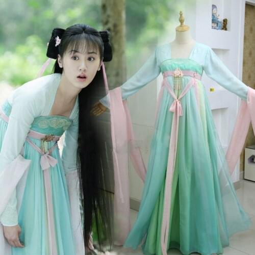 5 Designs Pink Female Princess Sword Lady Hanfu for TV Play Love and Redemption Actress Chu Xuanji Fantasy Drama Cosplay Costume