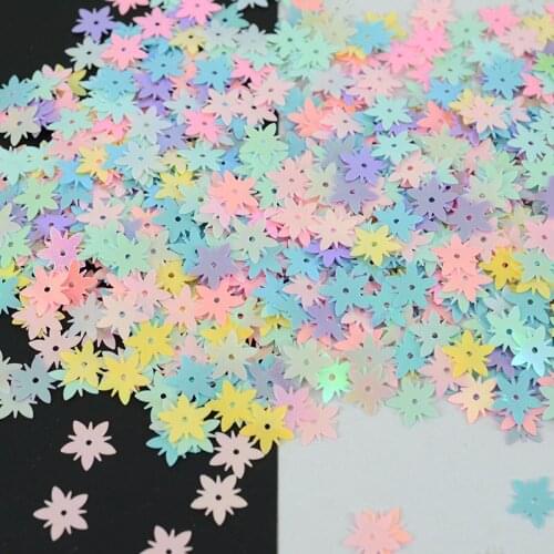 50g(2000pcs) 10mm Flower loose sequins Paillette sewing Wedding craft for decoration scrapbook
