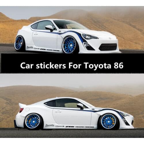 Car stickers For Toyota 86 sports body appearance decorative stickers pull flowers