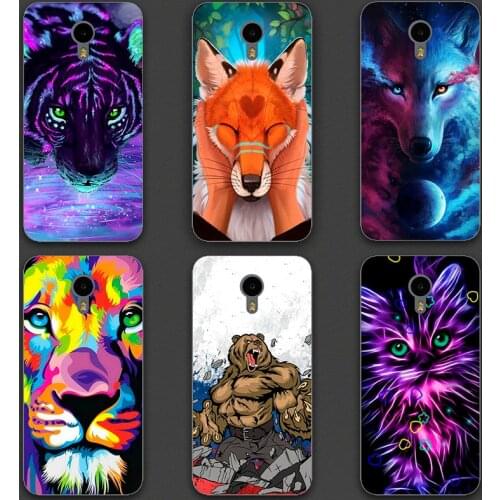 For Meizu M5 M6 M 5 6 Mini 5.2" Case Silicone Soft Wolf Lion Phone Case For Meizu M5 Mini Cover TPU Funda Capa