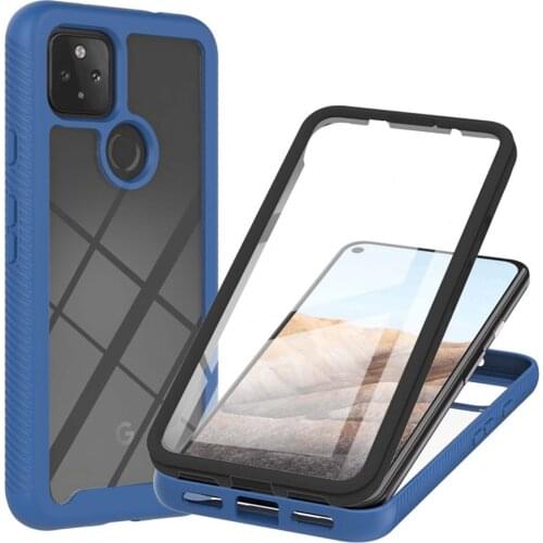 Pixel 5A 5G 2021 Crystal Case For Google Pixel 5A 5 A Bumper Etui 360 Protect Back Cover for Google Pixel 5A Funda Shockproof