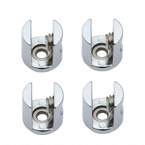 4pcs K136 Zinc Alloy Glass Clamp Bracket Chrome Shiny Shelf Support Can Clamp 8mm/10mm/12mm Glass Shelf Bracket