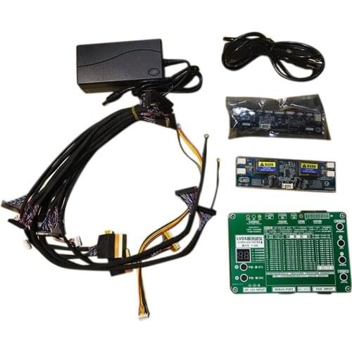 Panel Test Tool Laptop LCD/LED Test Tool Panel Screen Tester 14PCS Lvds Cables Inverter for TV/Computer,EU PLUG