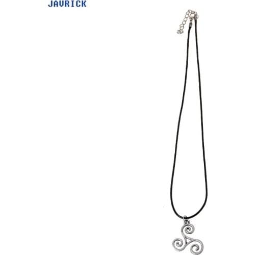 JAVRICK Punk Sliver Teen Wolf Inspired Mens Pendant Necklace Triskele Jewelry