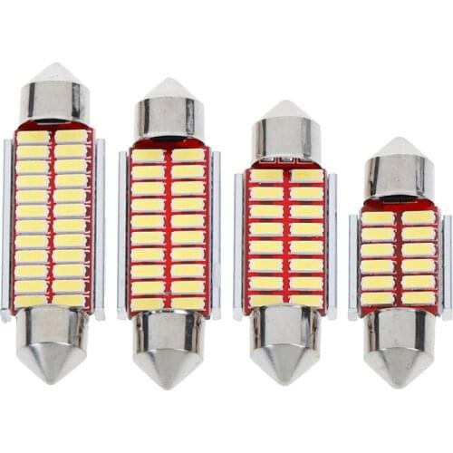 Festoon 31mm 36mm 39mm 42mm LED Bulb C5W C10W Super Bright 4014 SMD Canbus Error Free Auto Interior Doom Lamp Car Styling Light