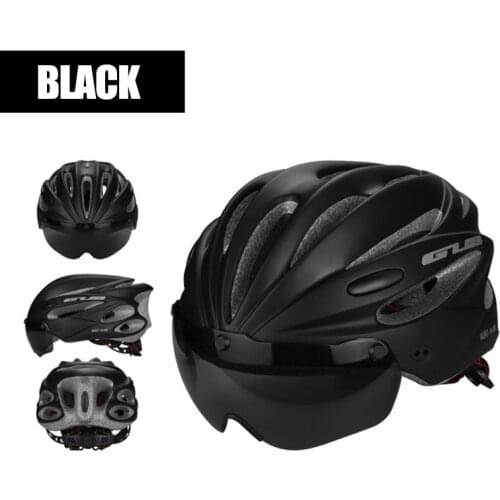 Outdoor equipment adult cycling helmet overall compression magnetic goggles helmet riding motorcycle climbing protection cap