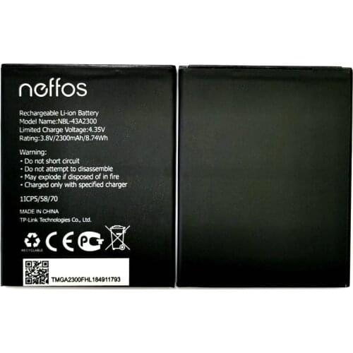 New 2300mAh NBL-43A2300 Battery Replacement For TP-link Neffos C5s TP704A TP704C C5A TP703A Batteries + Tracking Code