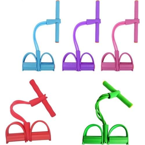 Newly Fitness Elastic Sit Up Pull Rope Abdominal Exerciser Home Sport Equipment Pull Convenient Rope Pedal Ankle Puller Indoor