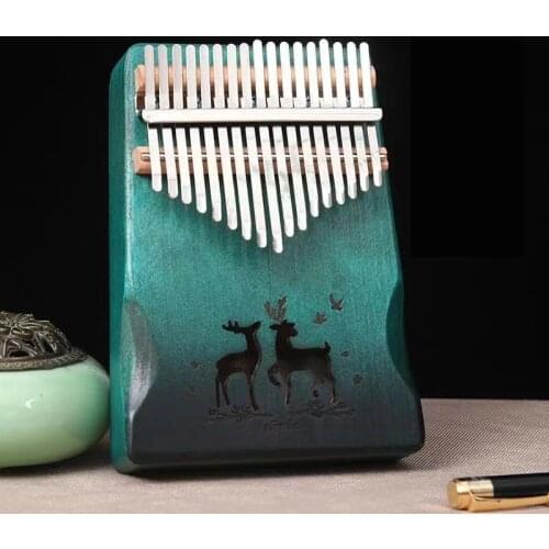 Kalimba 17 Key Thumb Piano High Quality Wood Mahogany Mbira Body Africa Kalimba Piano Musical Instruments with Accessories