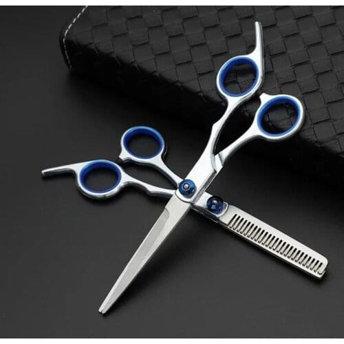 FnLune Professional 6.0 Inch Hairdressing Scissors Hairdressing Scissors Thin Shear Flat Shears Hairdressing Salon Hairstylist