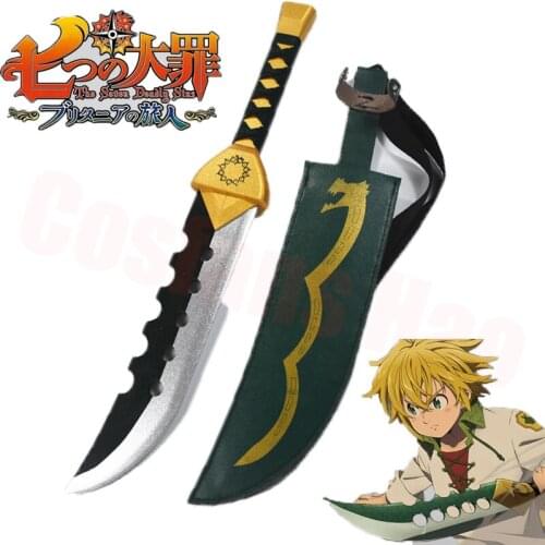 The Seven Deadly Sins Meliodas Demon Sword Knife Cosplay Replica Prop PVC Sword Weapons Child Adult Costume Party Toy Gift Props