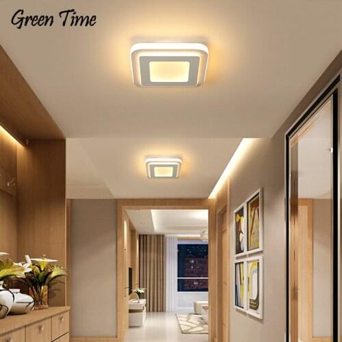 Round&Square Modern Led Ceiling Lamp Corridor Light For Living room Bedroom Dining room Home Acrylic Ceiling Light White Fixture