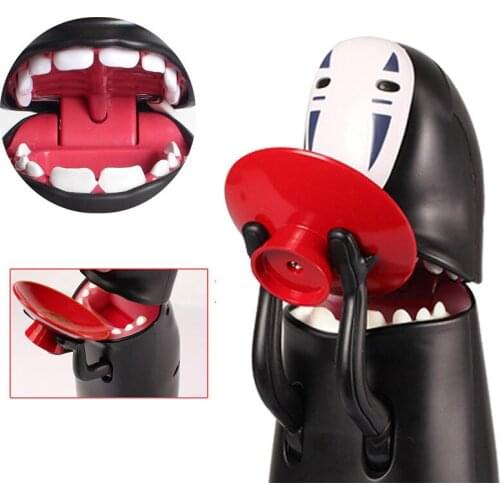 Anime Toy Spirited Away No Face Man Model Figure Doll Piggy Bank Faceless Man Money Box Can Automatic Eat Coin Children Toys