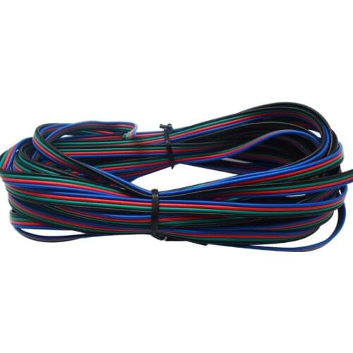 100m 200m 500m 590m 4 Color RGB Extension Cable Line for LED Strip RGB 5050 3528 Cord 4pin