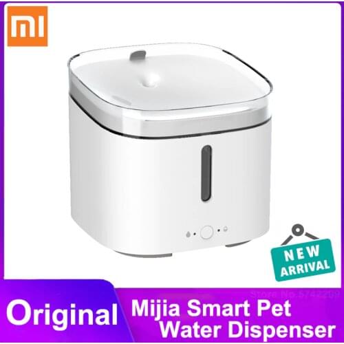 2020 Xiaomi Smart Pet Water Dispenser 2L Kitten Puppy Pet Cat Automatic silent Water Dispenser Living Water Work With Mijia APP