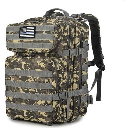 50L Large Capacity Army Tactical Backpacks Military Assault Bags Outdoor 3P MOLLE Pack Trekking Camping Hunting Adventure Pack