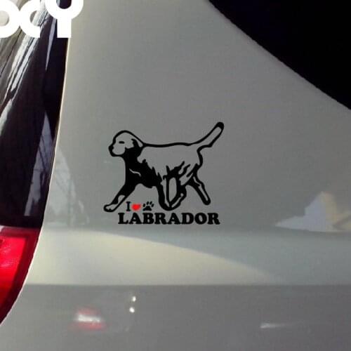 Waterproof Reflective Type car stickers motorcycle Stickers Decals Labrador Bumper Stickers For Car Accessories Car styling