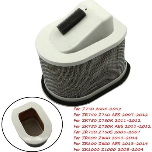 Motor Air Intake Filter Cleaner Element Air Filter For Kawasaki ZR1000 Z1000 03-09 ZR800 Z800 ABS 13-16 ZR750 Z750R ABS 11-12