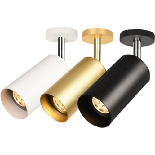 360° Rotatable COB ceiling light spotlight surface mount Downlight 220V 5W 7W 10W GU10 Bulb KTV family store Indoor lighting