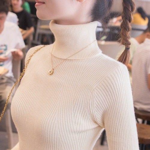 2021 Female Pullover Sweaters Base Coat Vetement Femme High Collar Sweater Womens Autumn And Winter New Top With Knitwear