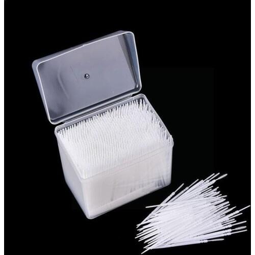 About 1100Pcs/box Double Toothpicks Superfine Tooth Toothpick Interdental Brush Cleaning Tool Residue Oral Stick Food Dispo U7J6
