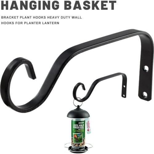 1/2pcs Ferroalloy HooksHanging Plants Bracket Hooks Heavy Duty Wall Hooks For Planter Lantern Plants Holder Garden Decoration