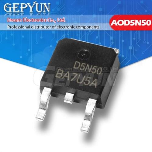 10pcs AOD5N50 TO-252 D5N50 TO252 5N50 SOT MOS 5A 500V