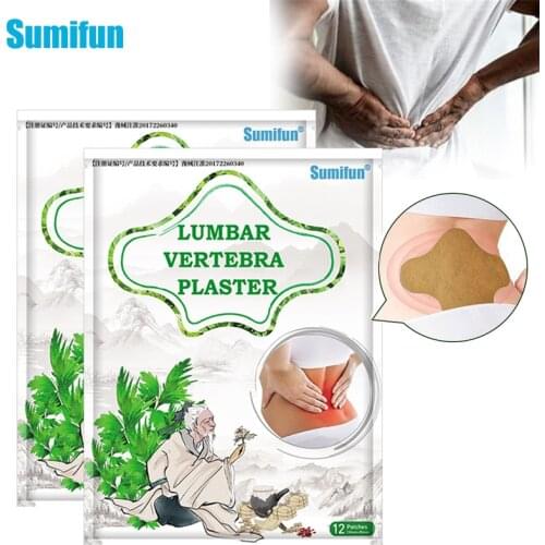 24pcs Sumifun Lumbar Spine Pain Relief Patch Wormwood Extract Plaster Knee Arthritis Cervical Joint Aches Herbal Stickers K05201
