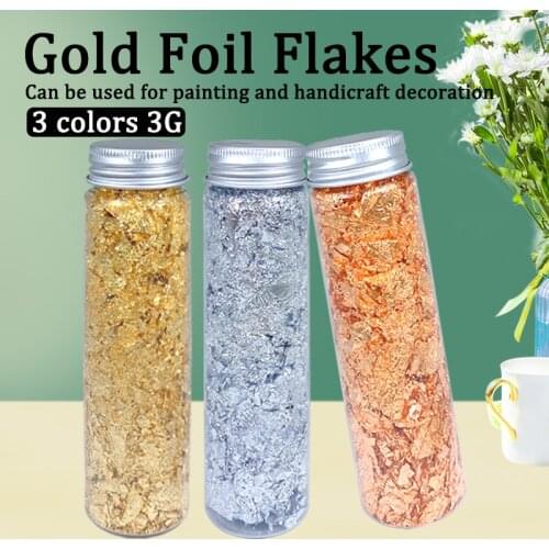 3g Edible Gold Flake for Baking Decoration Gold Foil Decoration for Cake Macaron DIY Cup Cake Ornament Free Shipping