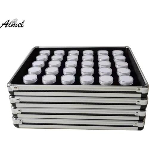 30/20/12 Cells Diamond Jewelry Display Tray Loose Diammond Gemstone Storage Organizer Box With Tray Show Store Jewelry Showcase