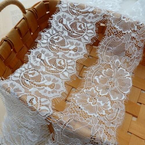 9cm wide black and white beautiful eyelash lace DIY jewelry belt sleeves collar side stitching wedding accessories